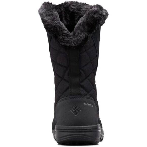 Black Waterproof Ice Maiden II Snow Winter Cold Leather Boot‎ for Adult Women - Picture 4 of 5